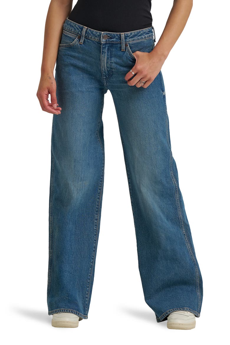 Worldwide Mid Rise Wide Leg Jeans, Main, color, DRIFTERS DREAM