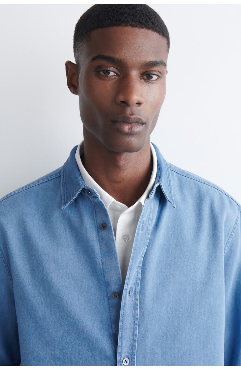 COS Denim Shirt, Alternate, color, Blue