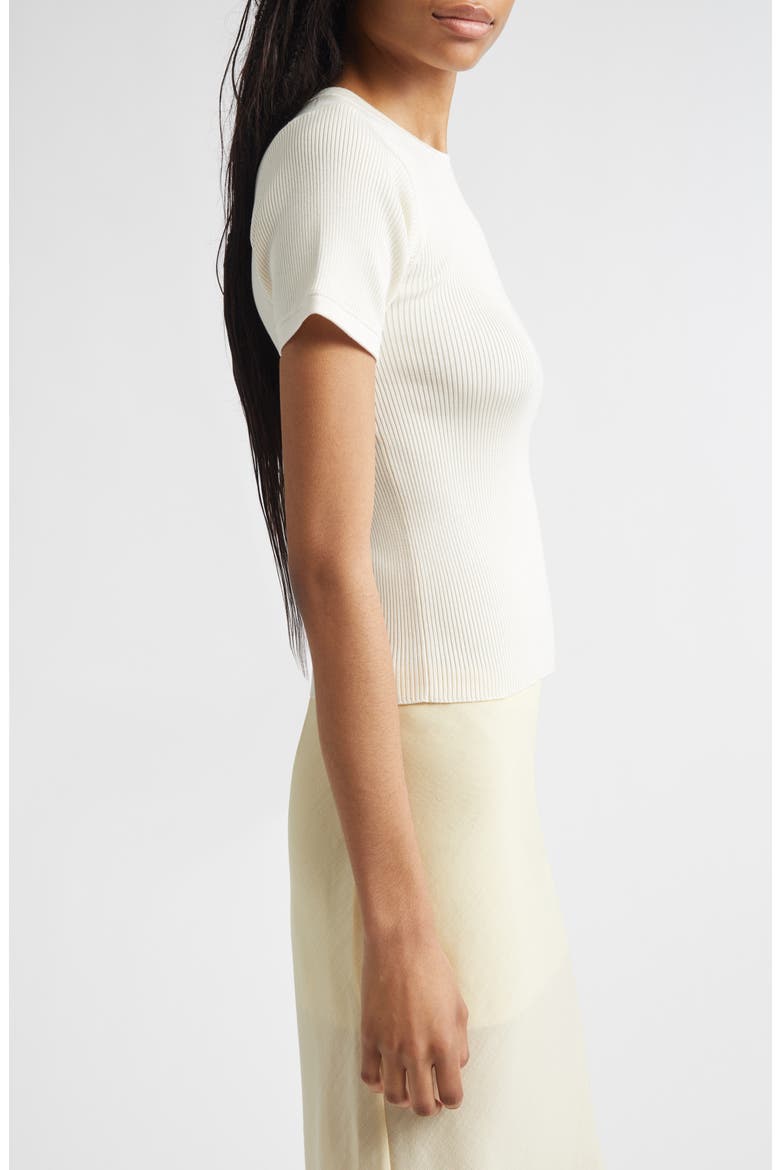 Silk Rib T-Shirt, Alternate, color, BUTTER KNIT