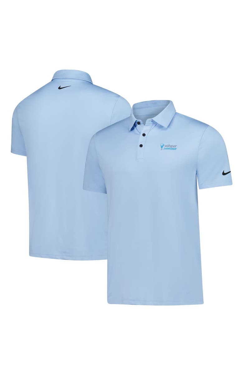 Nike Men's Nike Light Blue Valspar Championship Tour Heather Performance Polo, Main, color, Light Blue