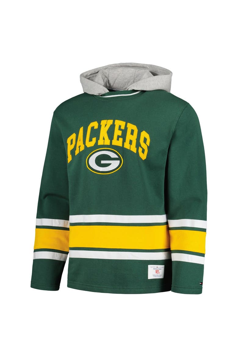 Men's Tommy Hilfiger Green Green Bay Packers Ivan Fashion Pullover Hoodie, Alternate, color, Green