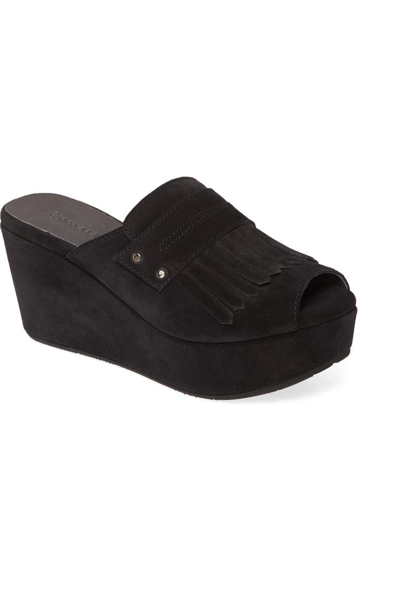 Chocolat Blu Welsy Peep Toe Platform Slide Sandal, Main, color,