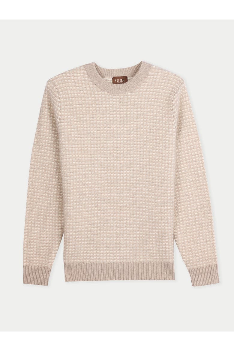 Cashmere Waffle Knit Sweater, Alternate, color, warm grey