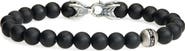 David Yurman Men's Spiritual Beads Bracelet in Sterling Silver with Black Onyx & Diamonds