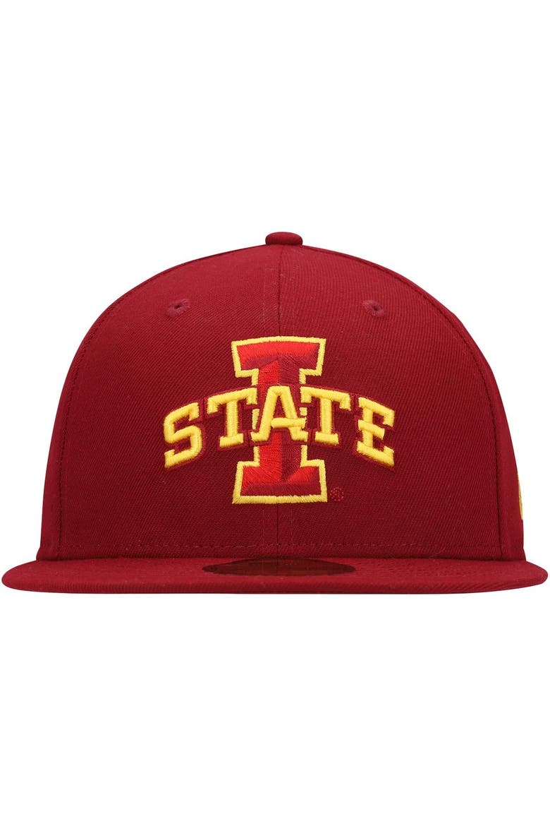 Men's New Era Cardinal Iowa State Cyclones Primary Team Logo Basic 59FIFTY Fitted Hat, Alternate, color, Cardinal