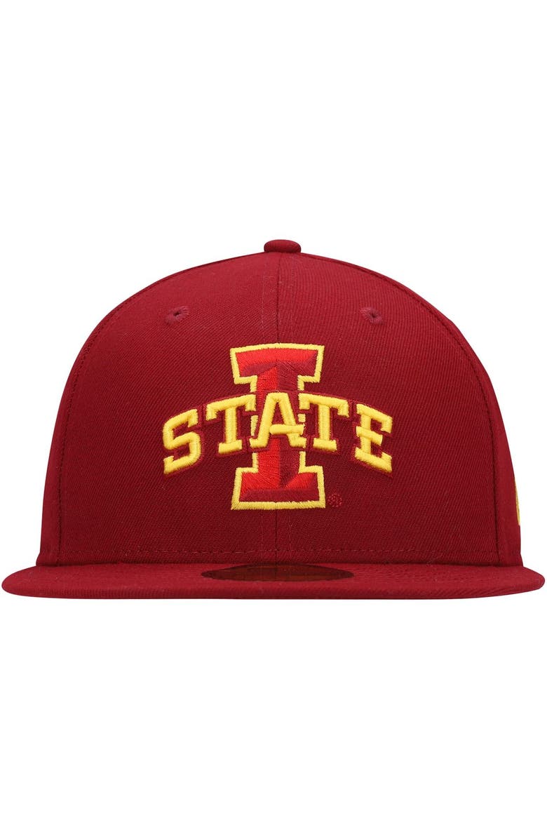 New Era Men's New Era Cardinal Iowa State Cyclones Primary Team Logo Basic 59FIFTY Fitted Hat, Alternate, color, Cardinal