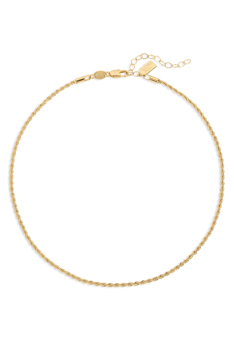 Harper Gold Filled Rope Chain Necklace, Main, color, Gold - 14"