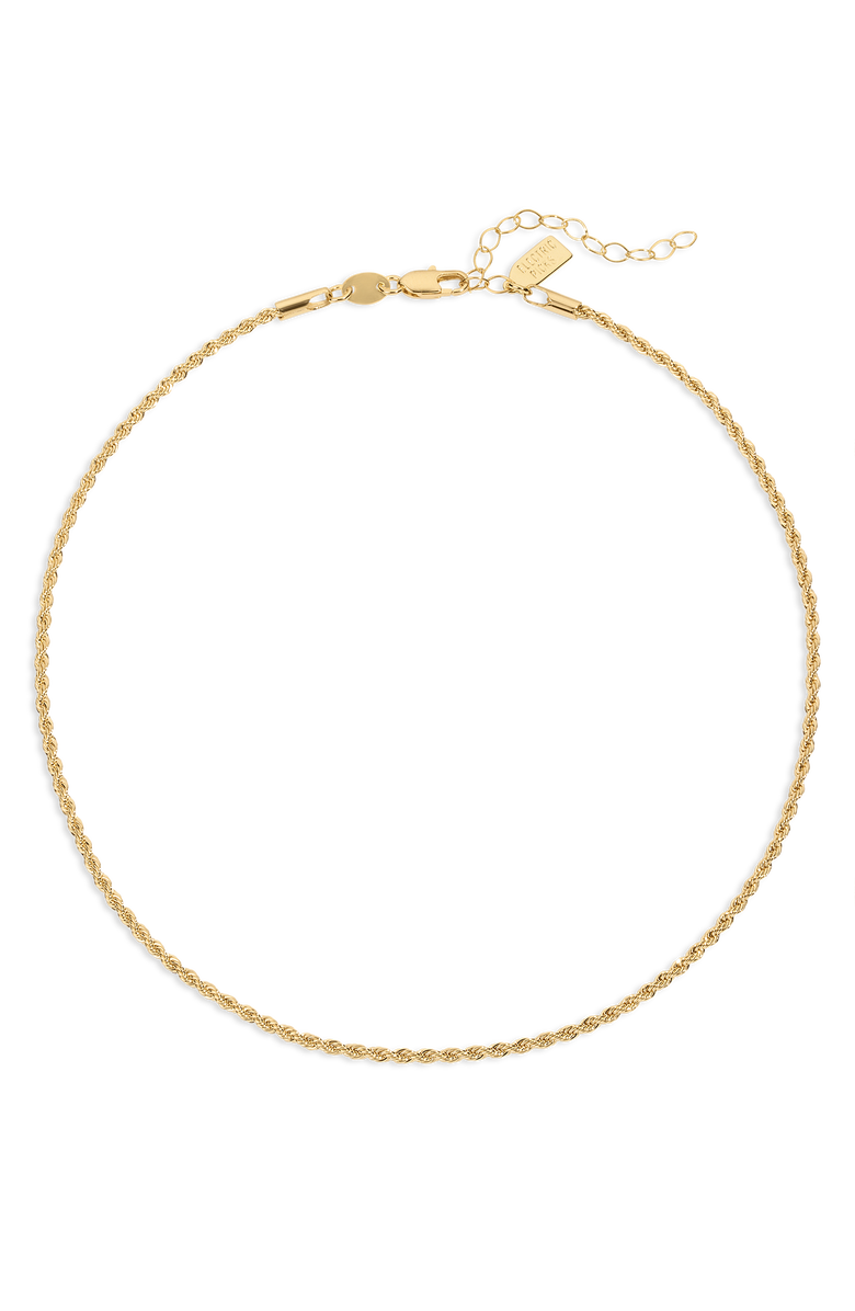 Electric Picks Harper Gold Filled Rope Chain Necklace, Main, color, Gold - 18"