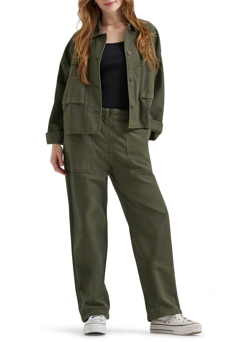 Loose Fit Utility Pants, Alternate, color, OAK MOSS