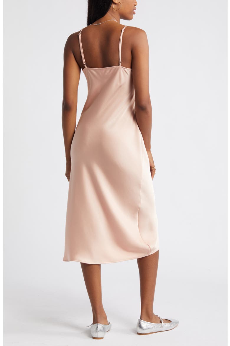 Satin Midi Slipdress, Alternate, color, PINK ROSECLOUD