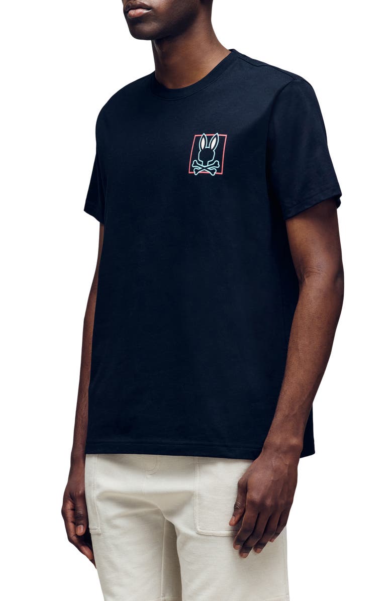 Psycho Bunny Jesse Pima Cotton Graphic T-Shirt, Alternate, color, 