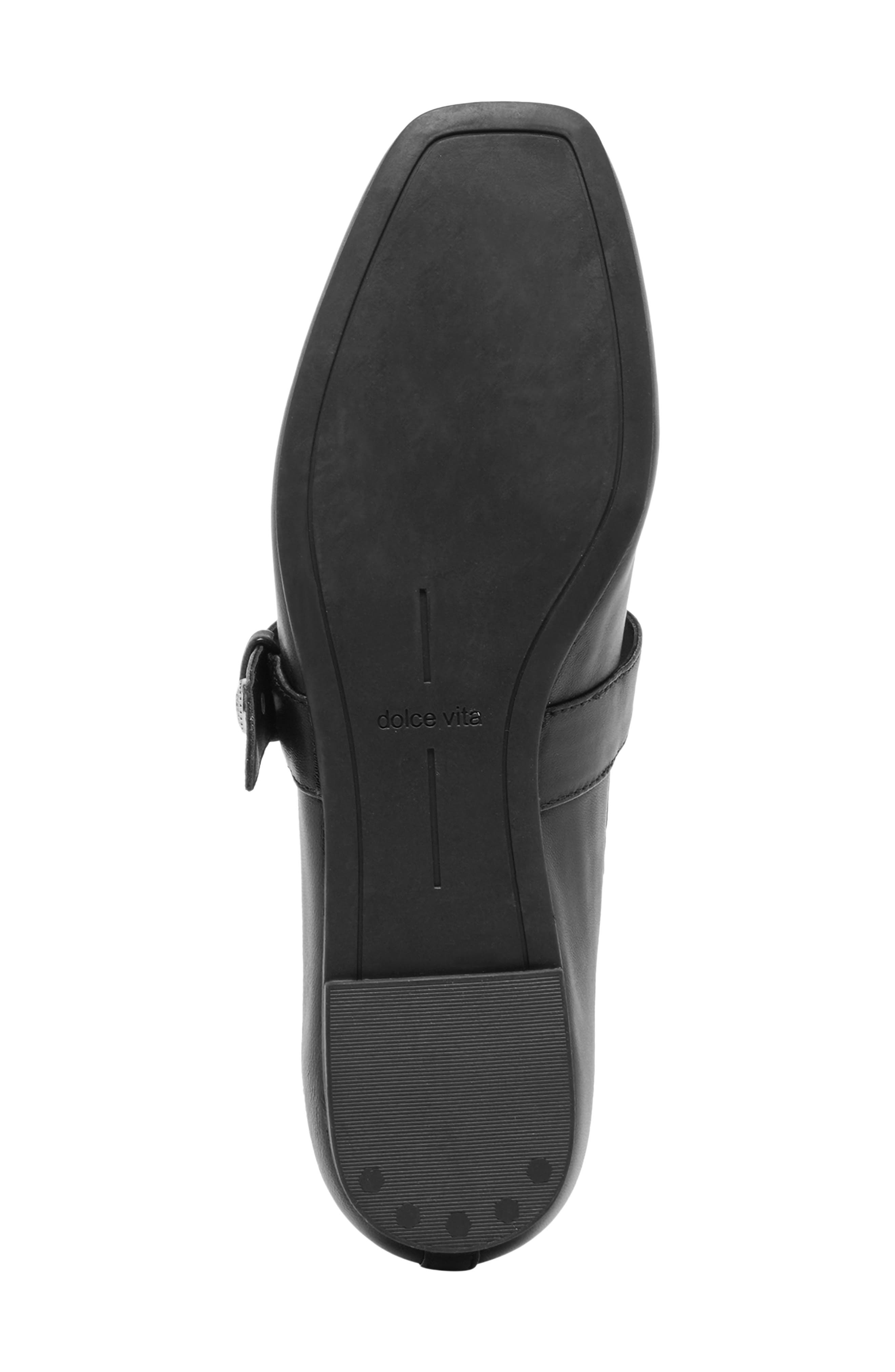 Dolce Vita Marten Mary Jane Ballet Flat, Alternate, color, Black Leather