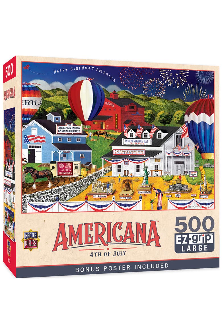 4th of July 500 Piece Jigsaw Puzzle, Main, color, Multicolor