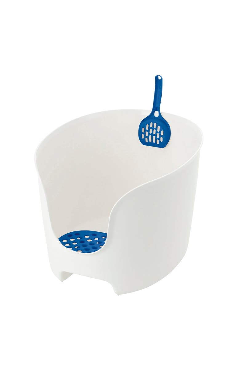 Richell PAW TRAX High Wall Litter Box, Main, color, Multicolored