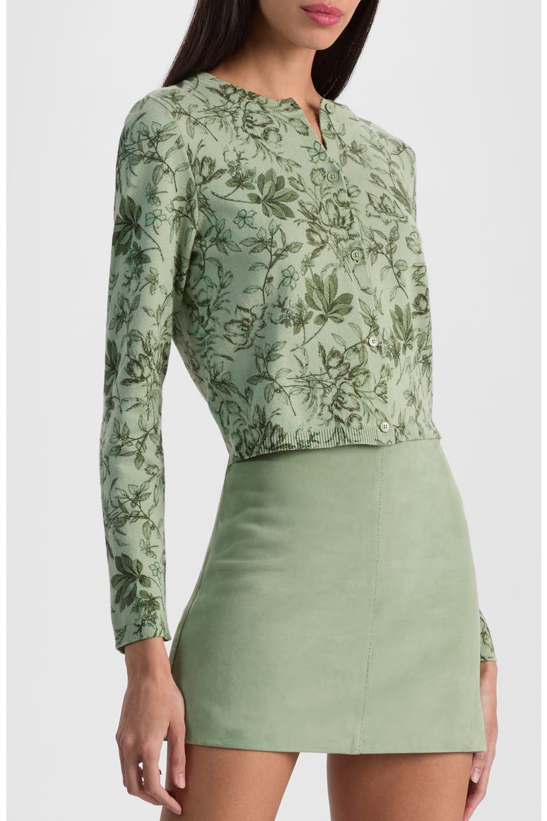 Carson Print Crop Cardigan, Alternate, color, MYSTIC GARDEN SAGE