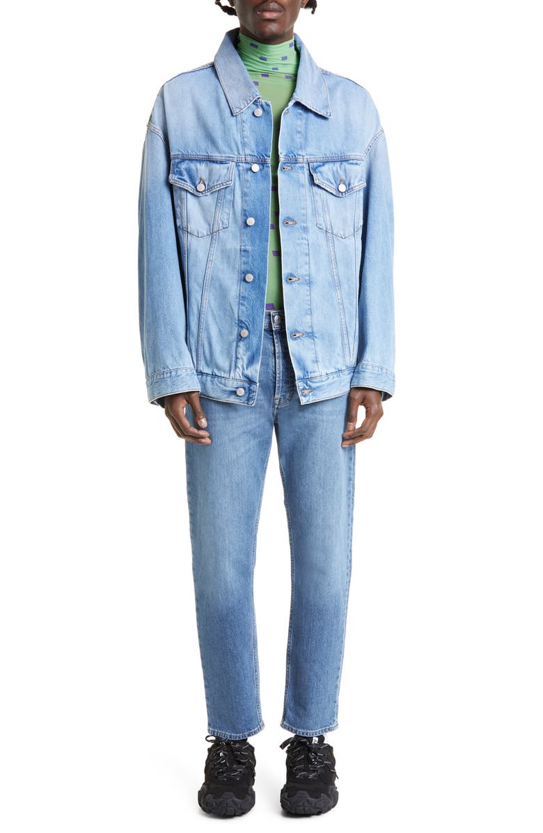 Acne Studios Morris Denim Jacket, Alternate, color, Light Blue