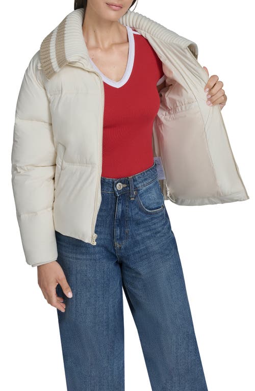 Champion Shawl Collar Puffer Jacket In Neutral