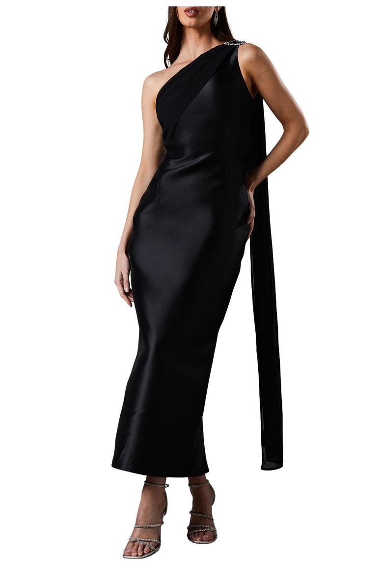 Coast One Shoulder Twill Gown, Alternate, color,