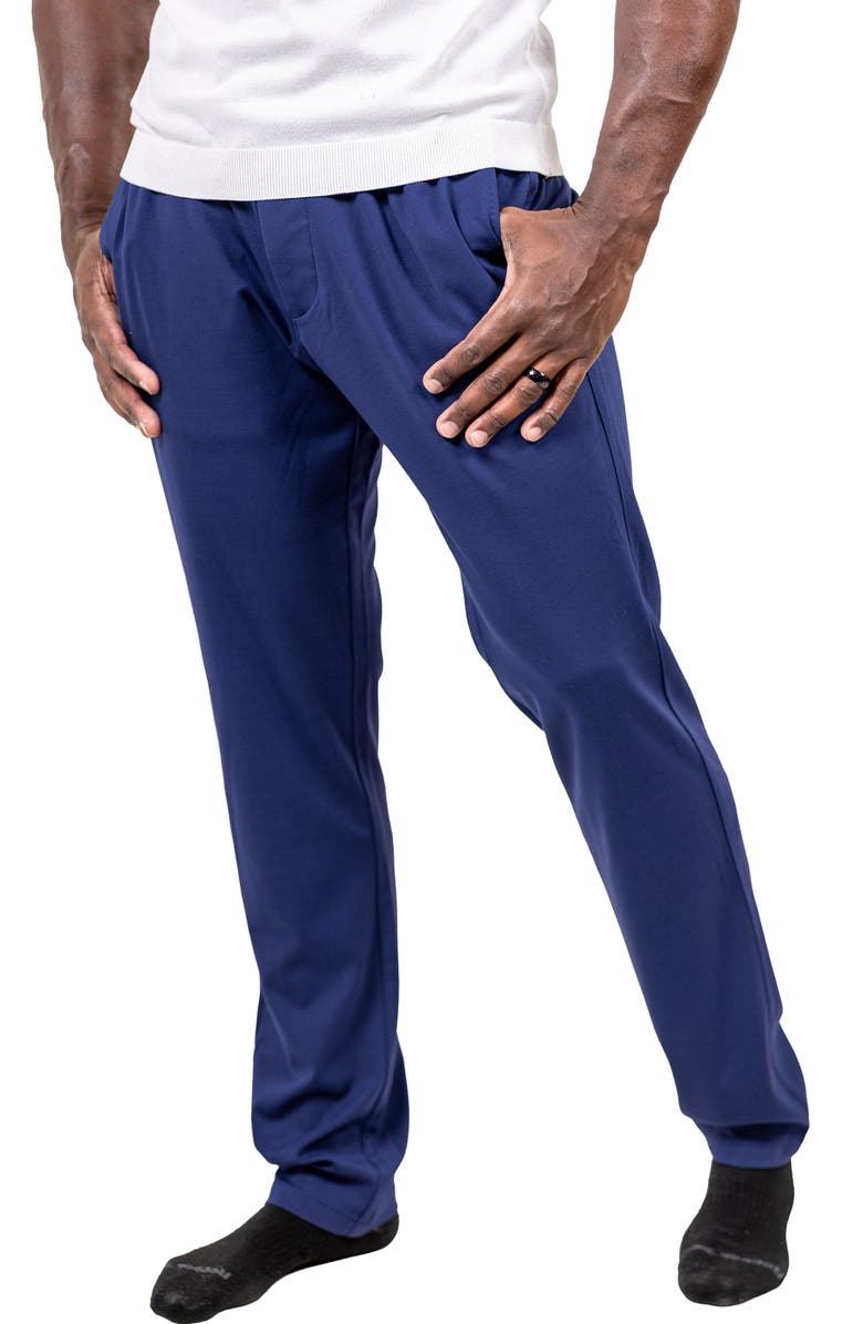 Maceoo Marthyr Tapered Leg Drawstring Pants, Alternate, color, Blue