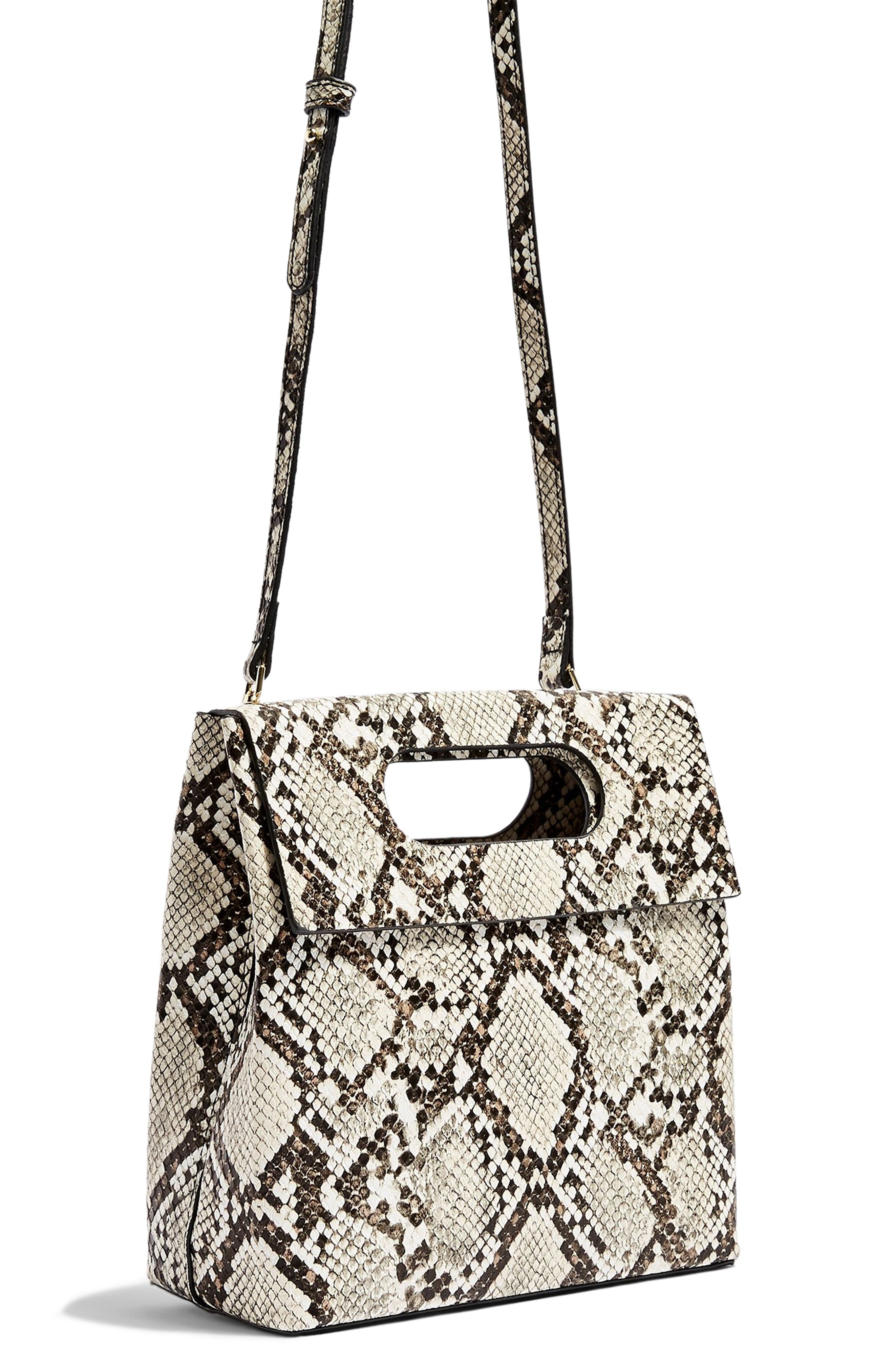 Topshop Gem Flap Handle Grab Bag, Alternate, color, 