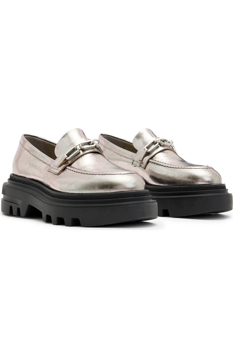 AllSaints Alexia Lug Sole Loafer, Main, color,