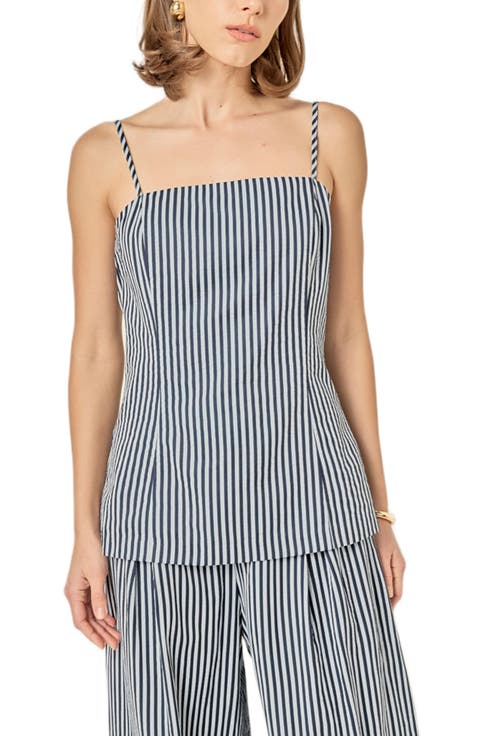 Stripe Longline Camisole