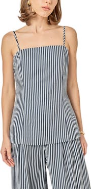 English Factory Stripe Longline Camisole