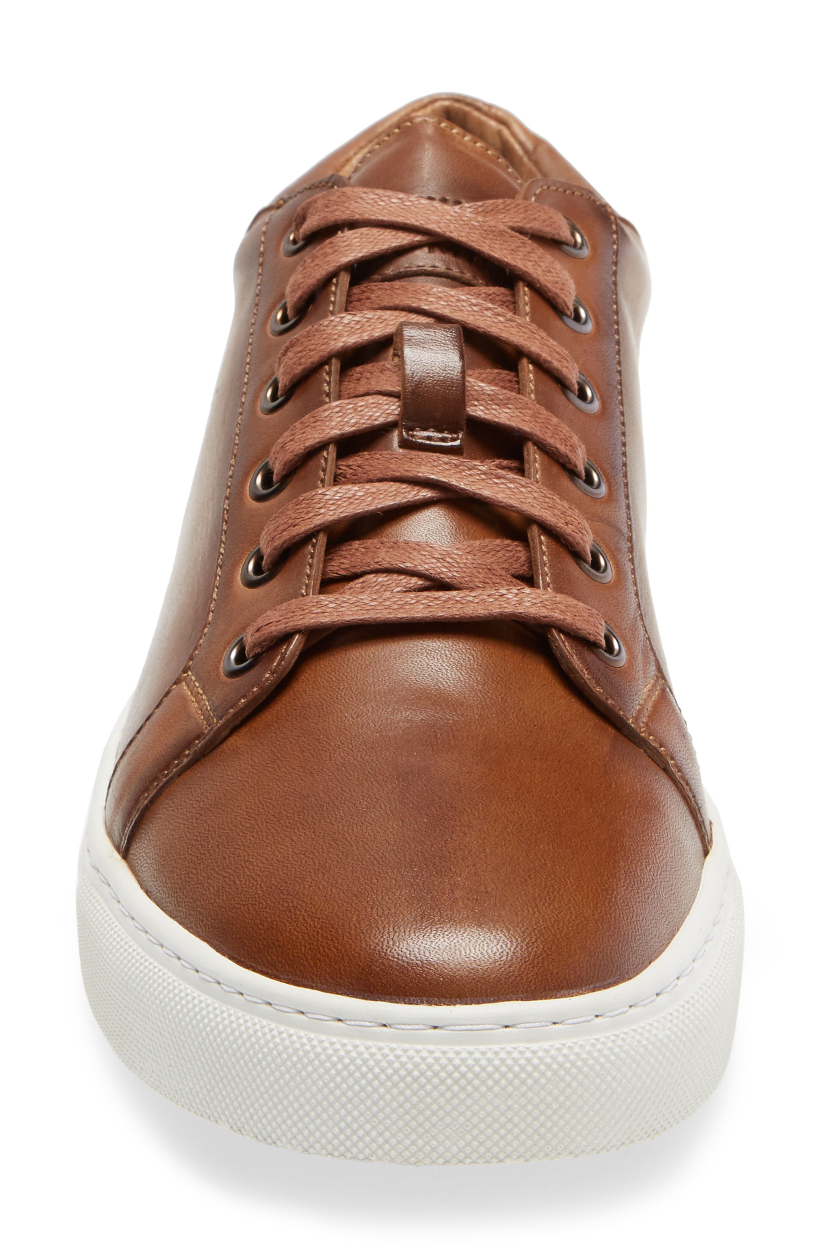 Crown Sneaker, Alternate, color, COGNAC