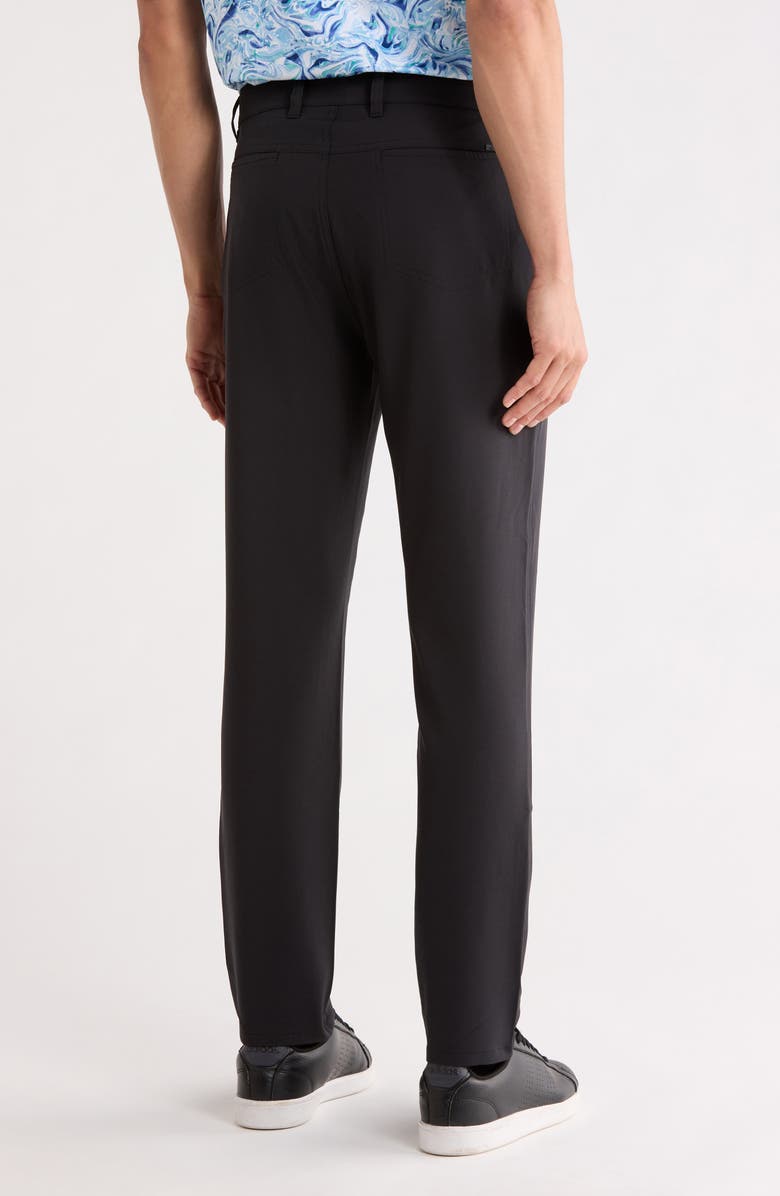 Greg Norman Five-Pocket Tech Pants, Alternate, color, Black