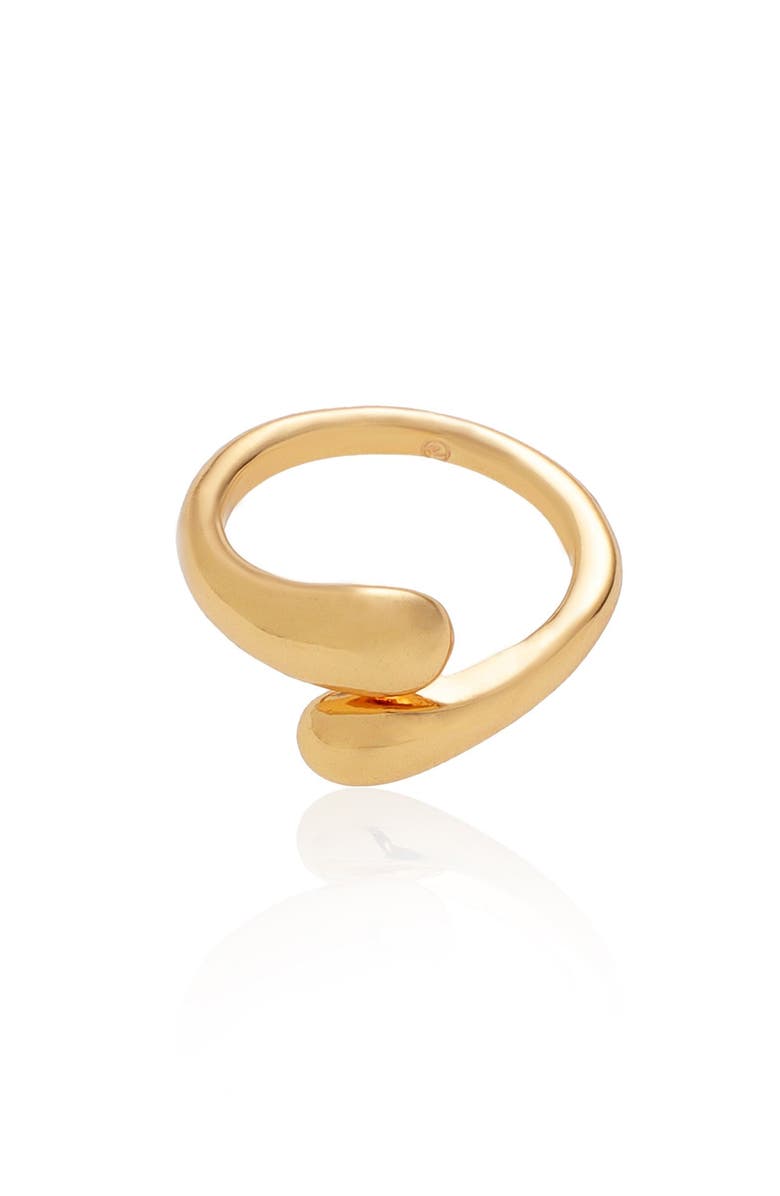 Ettika Double Teardrop Ring, Alternate, color, Gold