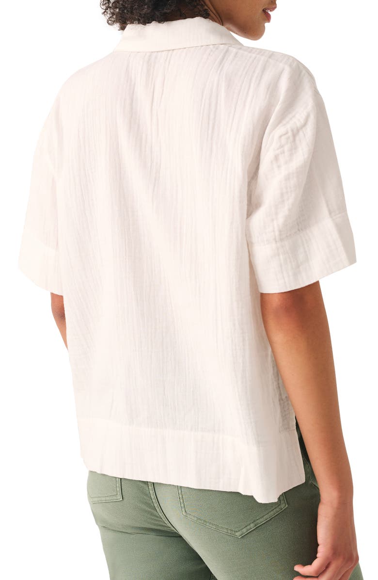 Faherty Dream Organic Cotton Gauze Popover Top, Alternate, color, 