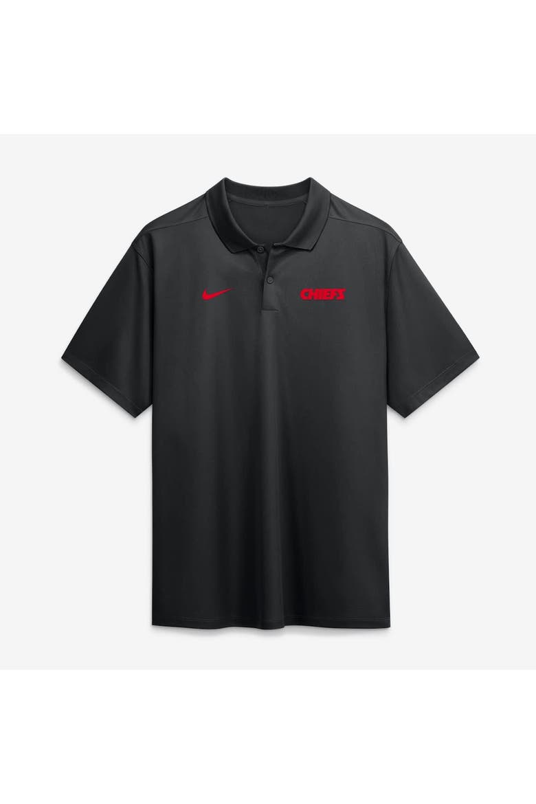 Men's Nike Black Kansas City Chiefs Wordmark Victory Dri-FIT Polo, Main, color, Black