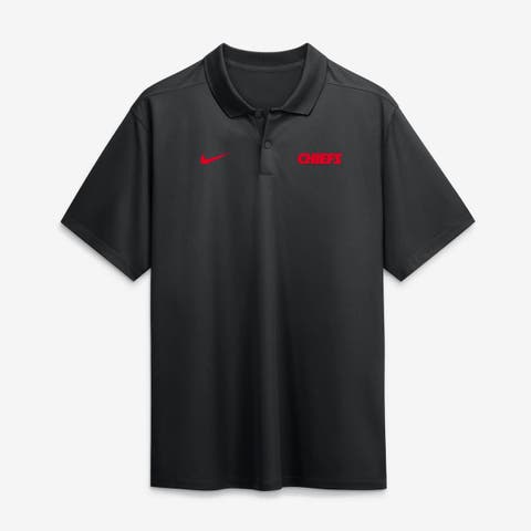 Men's Nike Black Kansas City Chiefs Wordmark Victory Dri-FIT Polo