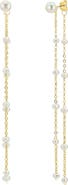 Untamed Petals Lara Pearl Drop Earrings