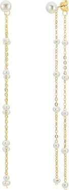 Untamed Petals Lara Pearl Drop Earrings