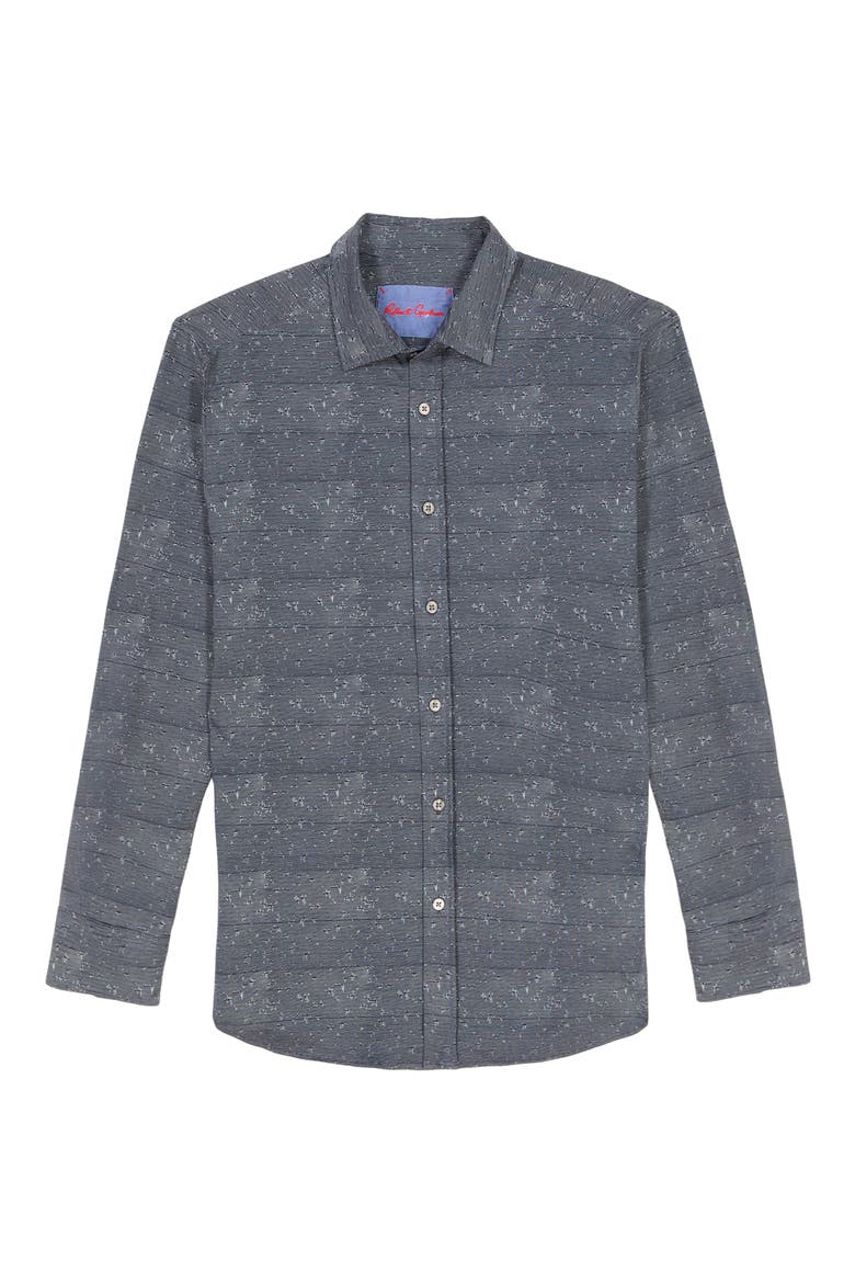 Doyer Knit Button-Up Shirt, Alternate, color, BLACK