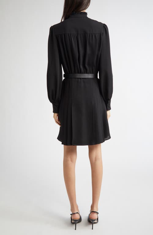 Valentino Garavani Long Sleeve Silk Georgette Shirtdress