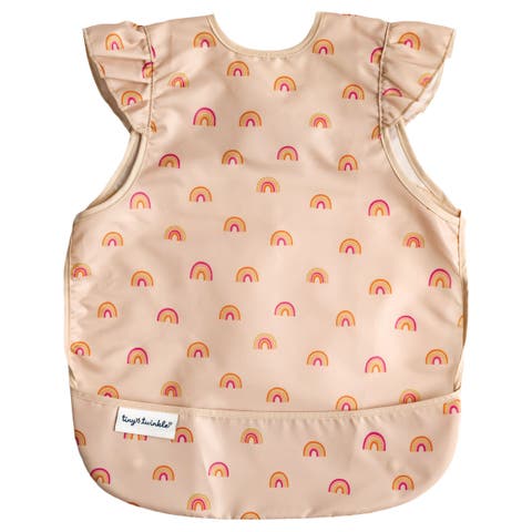 Mess-Proof and Waterproof Ruffled Shoulder Apron Bib