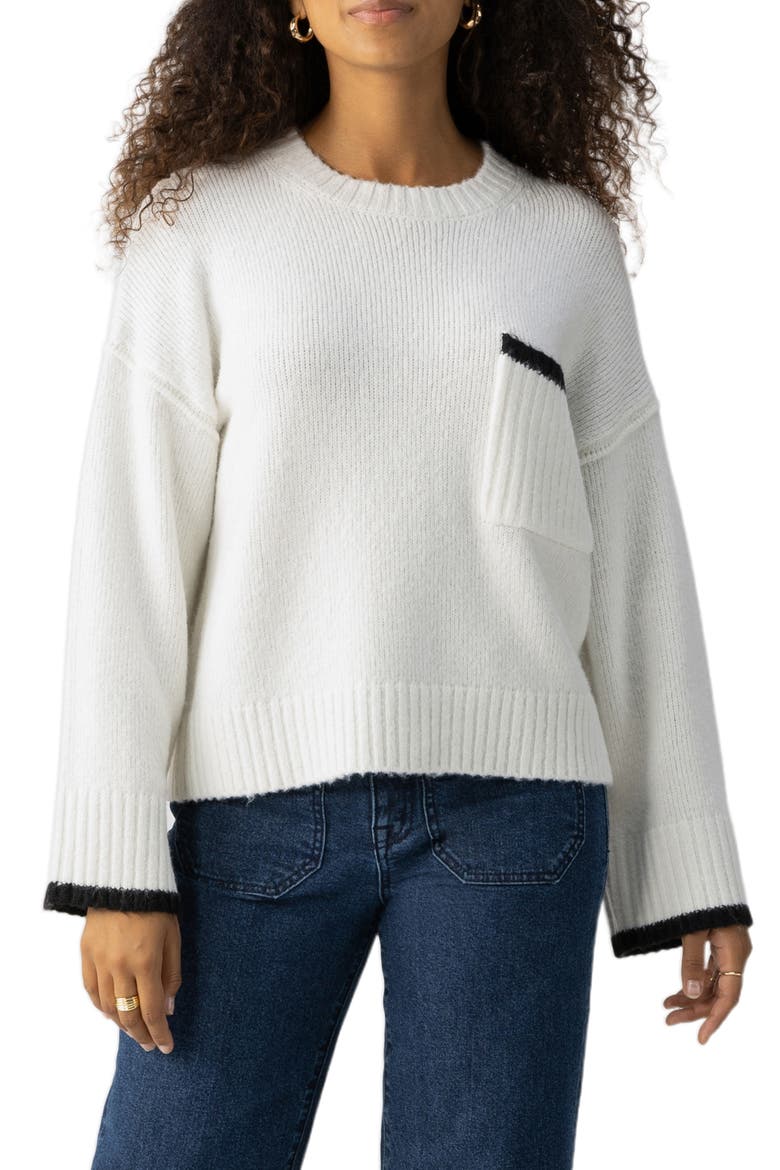 Uptown Girl Sweater, Main, color, CHALK