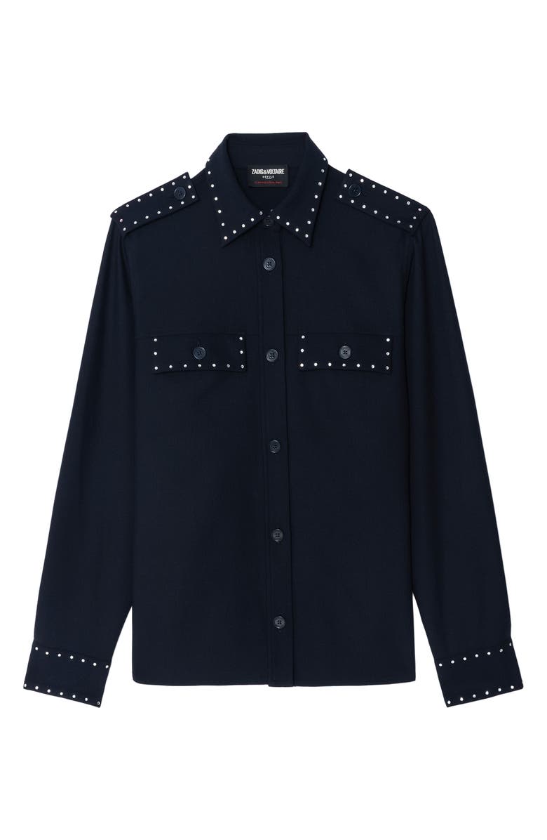 Zadig & Voltaire Stud Shirt, Alternate, color, 