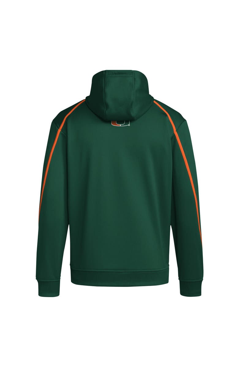 adidas Men's adidas Green Miami Hurricanes 2024 Sideline Travel Pullover Hoodie, Alternate, color, Green