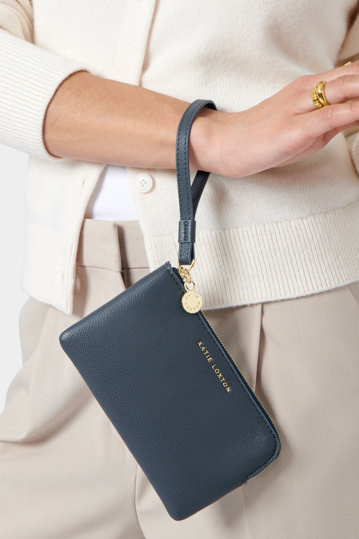 Small Wristlet Pouch, Alternate, color, NAVY