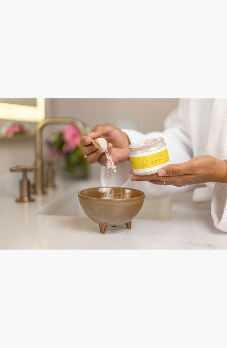 Lizush Natural Clay Facial Mask Exfoliating Mask Glowing Skin Mask, Alternate, color, NO COLOR