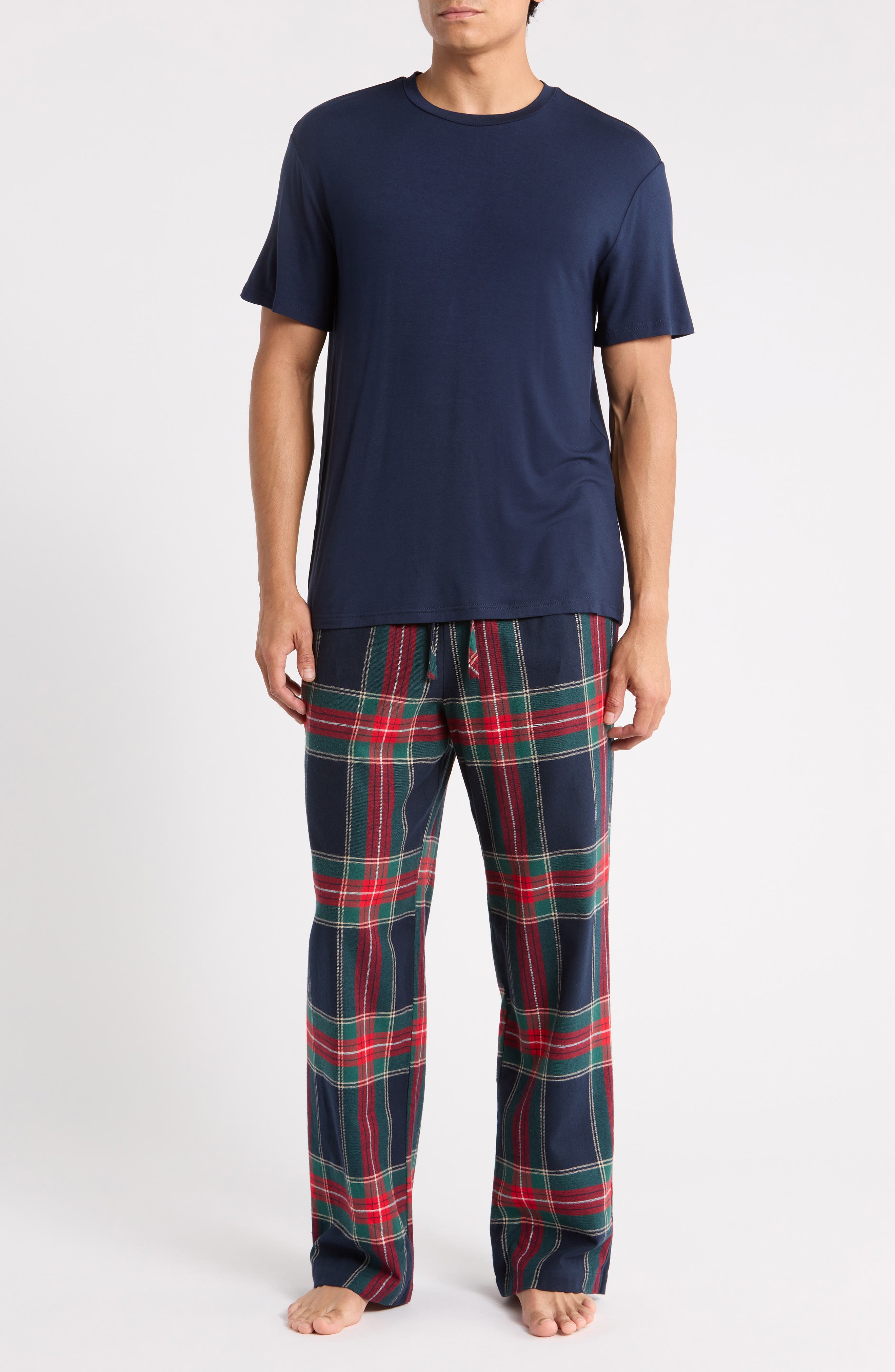 T-Shirt & Flannel Pajama Pants Set