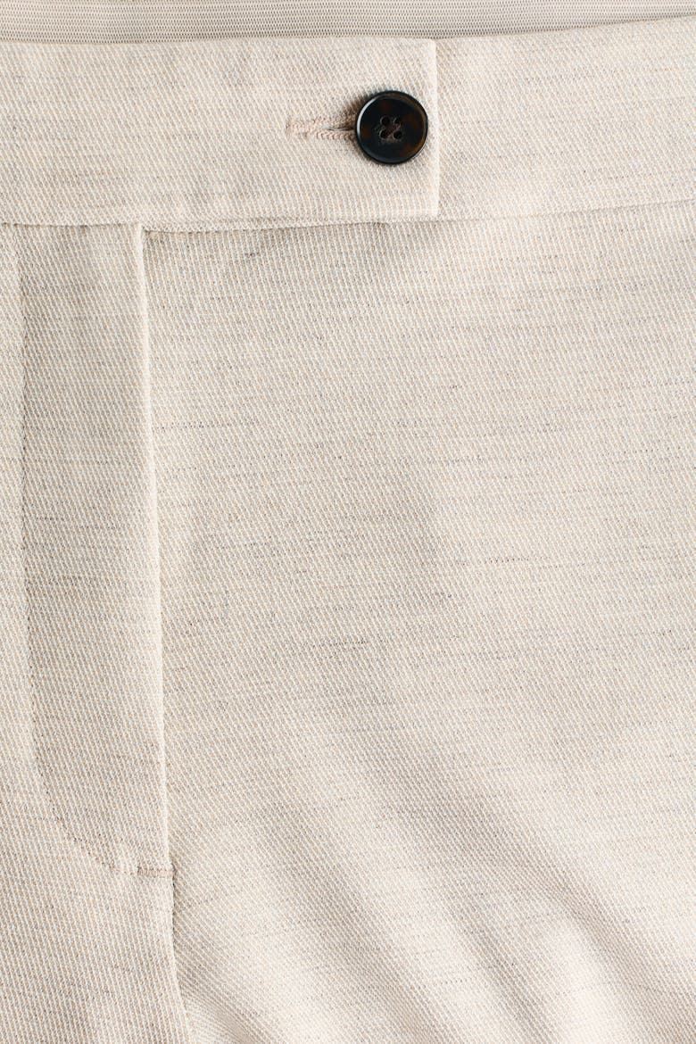Bootcut Ankle-length Trousers, Alternate, color, Light beige