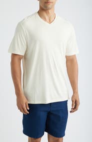 Tommy Bahama Bay Stripe IslandZone® V-Neck Performance T-Shirt