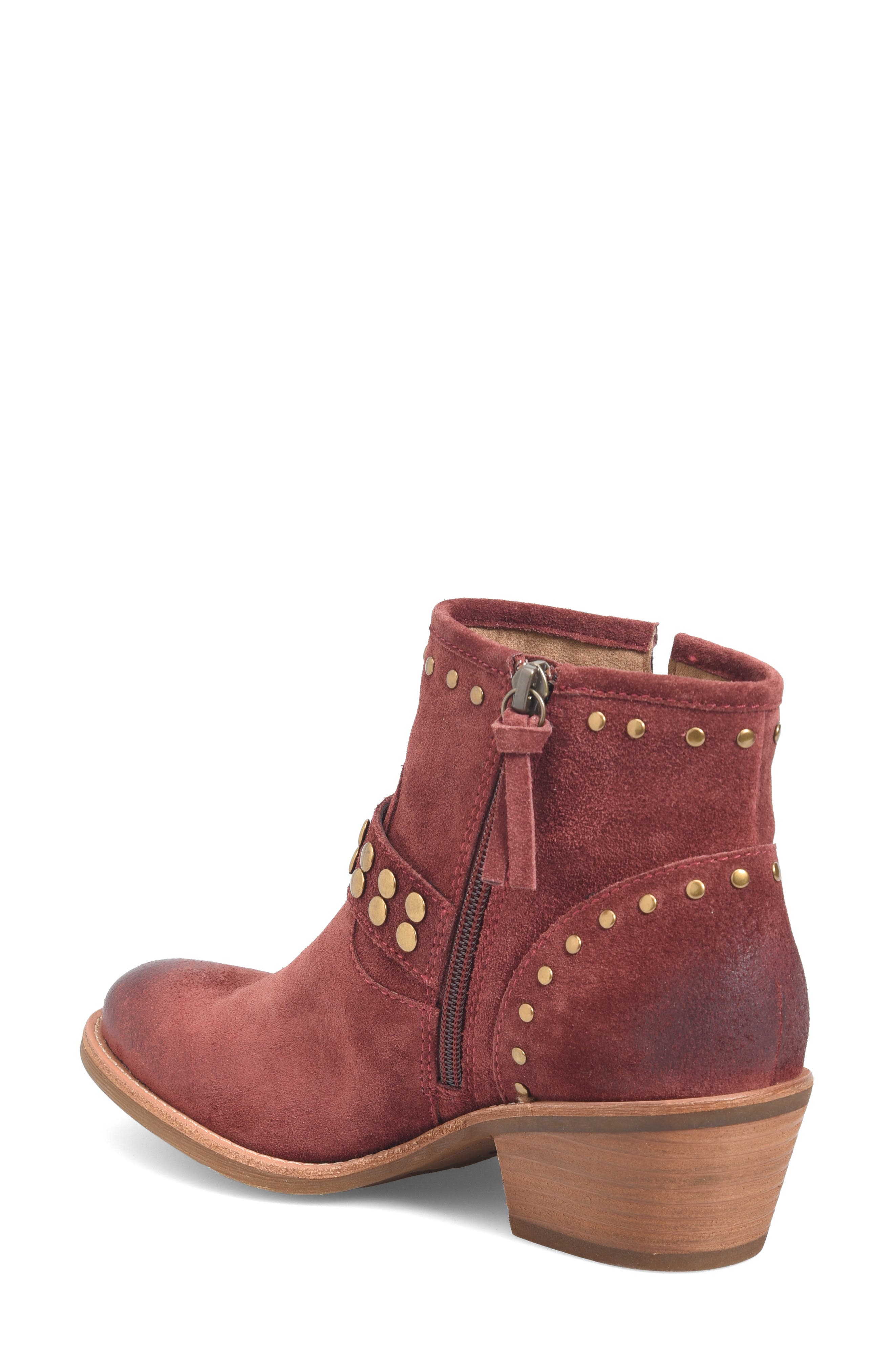 Allene II Bootie, Alternate, color, RUSTIC RED