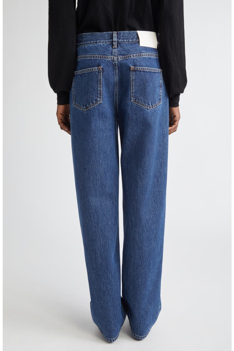 Samur High Waist Tapered Leg Jeans, Alternate, color, WASHED BLUE
