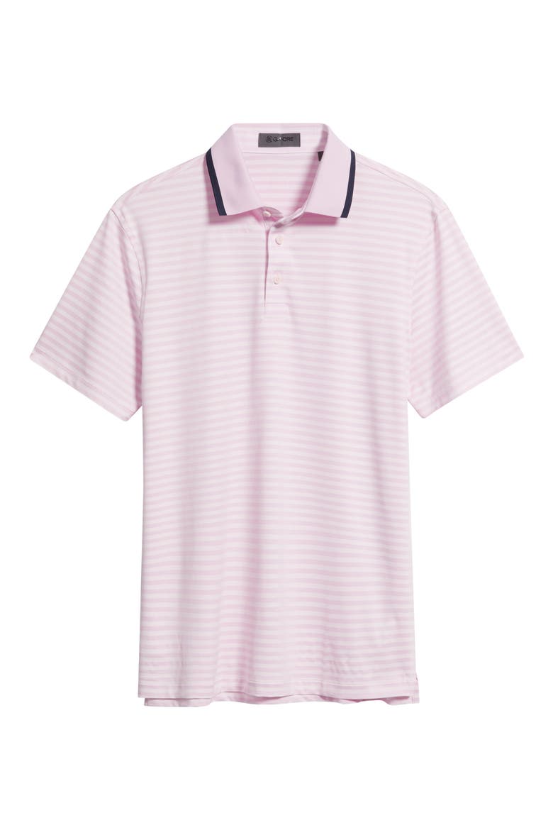 Stripe Mesh Golf Polo, Alternate, color, BLUSH