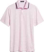 G/FORE Stripe Mesh Golf Polo